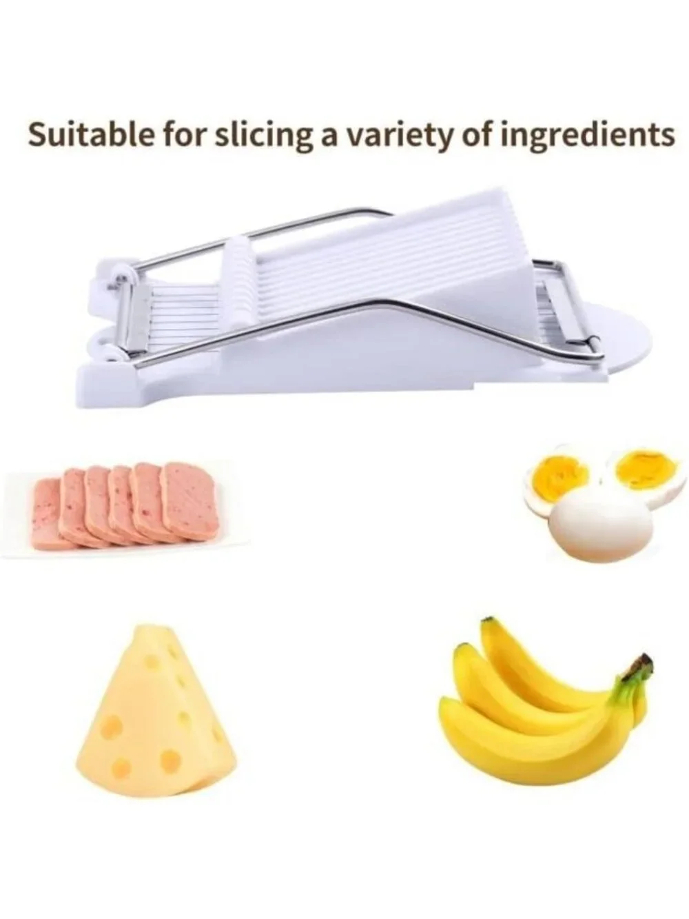 2 Pack Stainless Steel Food Slicer Set - Egg, Strawberry, Avocado, Ham Cutter